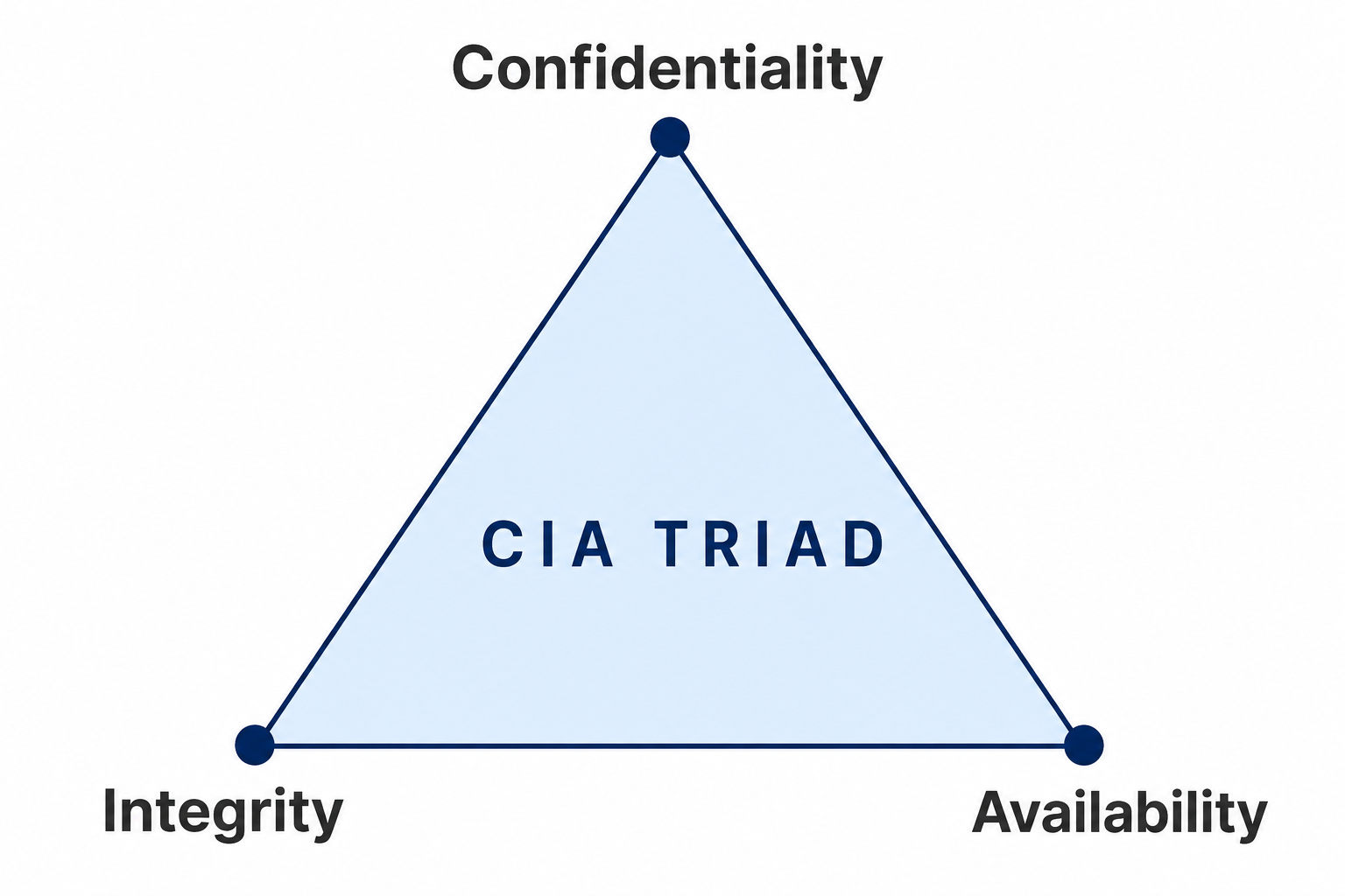 confidentiality integrity availability CIA triad cybersecurity